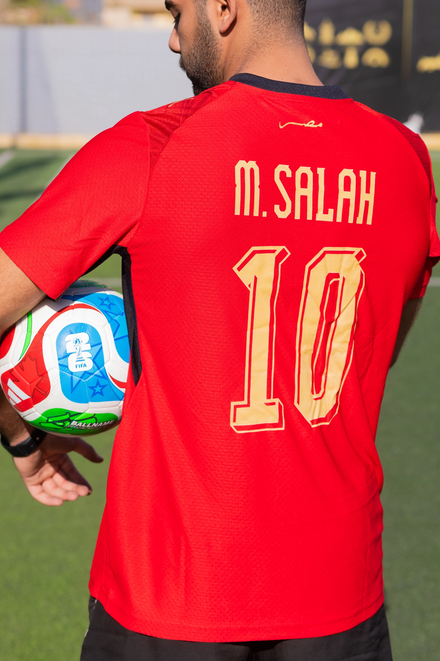 قميص منتخب مصر بطباعة صلاح الأصلية لكأس العالم 2026