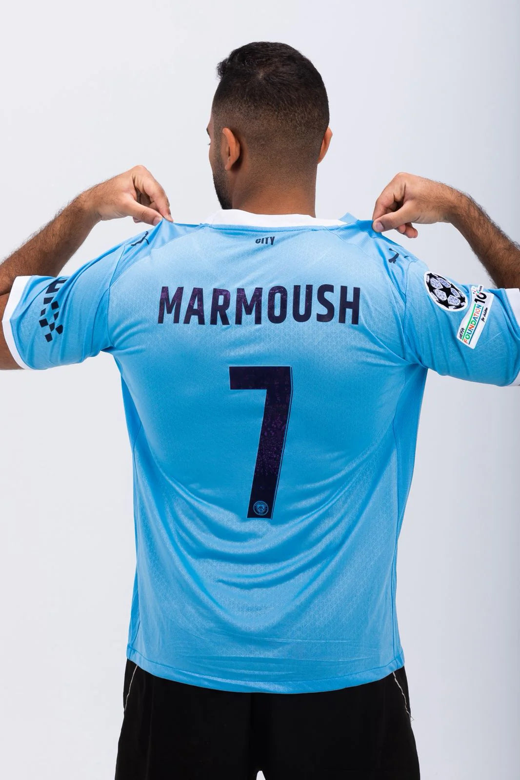 Man City Players' Edition Shirt featuring Marmoush