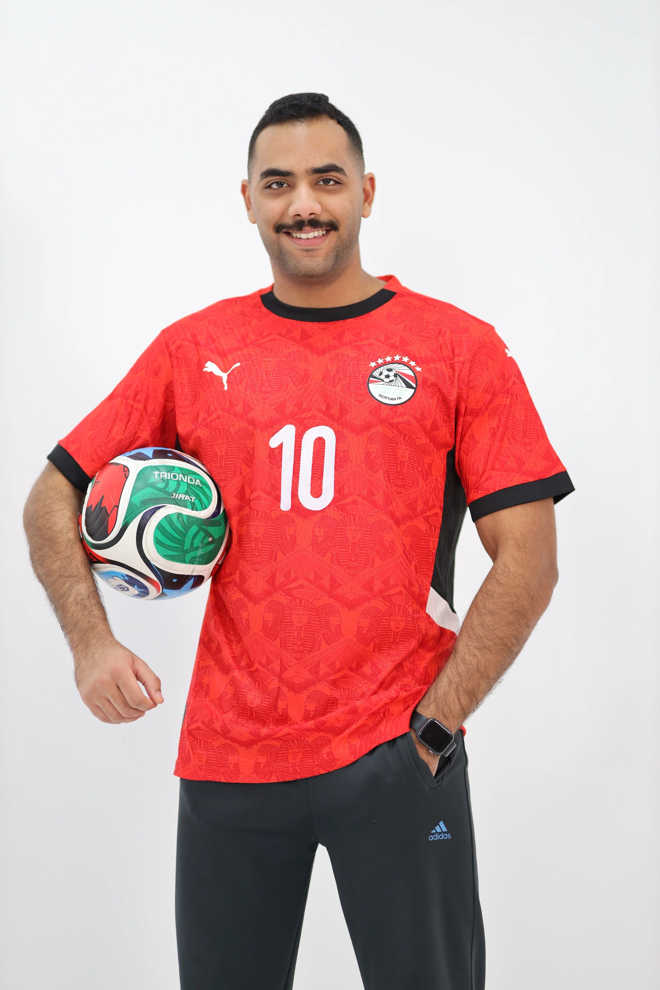 Egypt national team jersey 2026 official player version with original print of Mohamed Salah